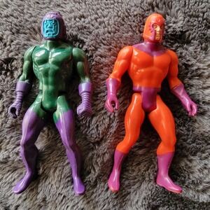 Vintage SECRET WARS MAGNETO &‎ KANG Toy Action Figure 1984 Marvel Comics